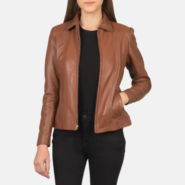 stylish leather jacket