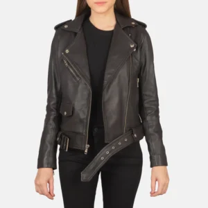 lady leather jacket