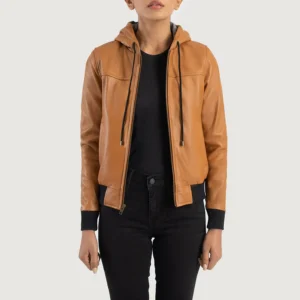 female leather jacket