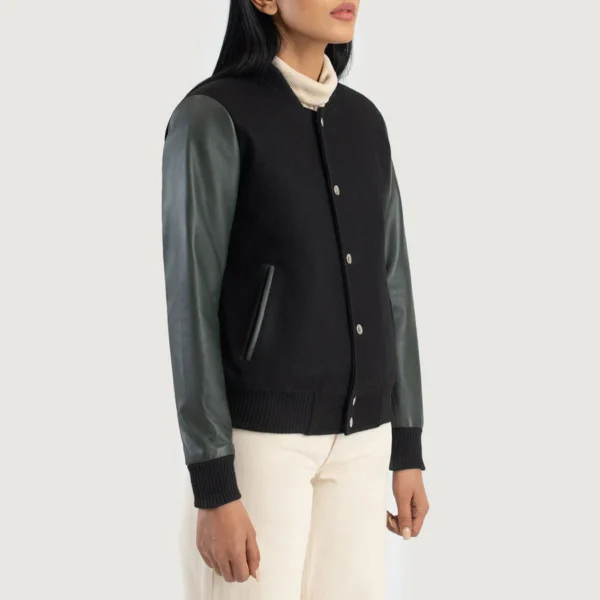 female leather jacket