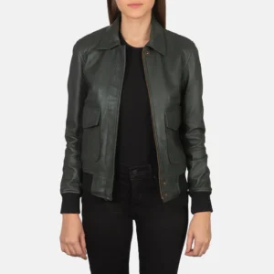 Leather Bomber Jacket